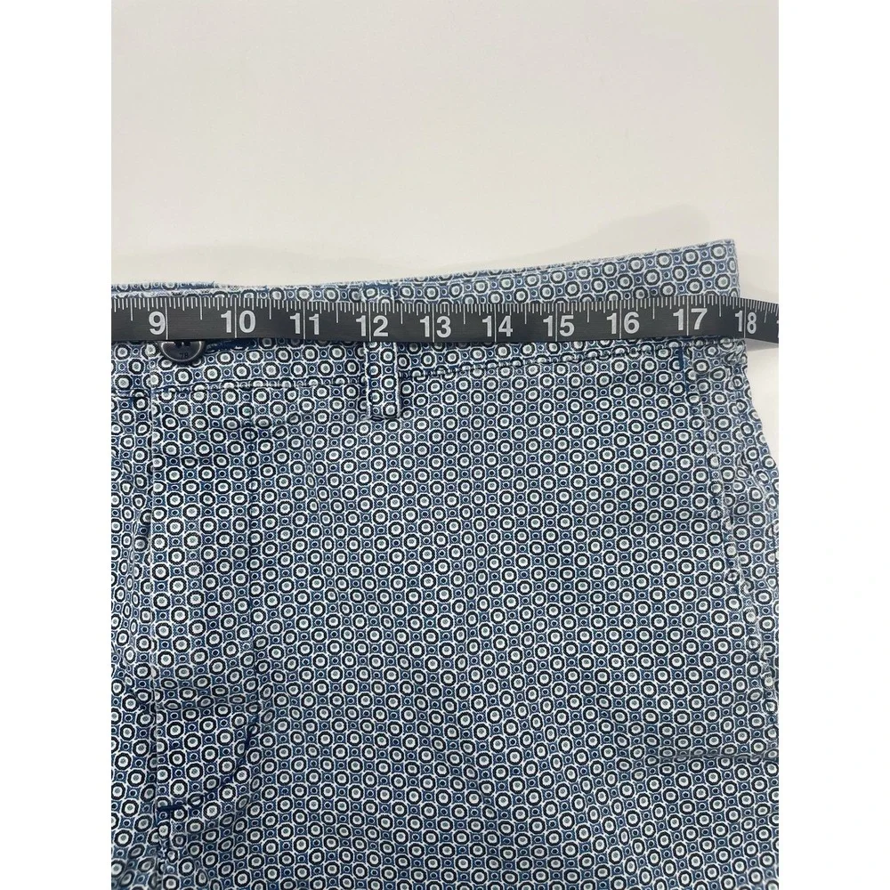 Banana Republic Men's Aiden‎ Shorts 34 Golf Blue Graphic Athletic Chino Preppy
